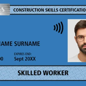 Blue Skilled Worker CSCS cards