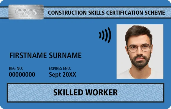 Blue Skilled Worker CSCS cards